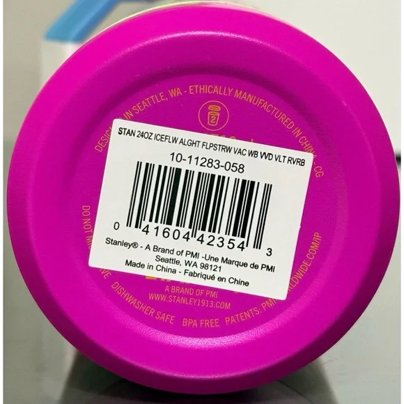 Stanley AeroLight IceFlow Flip Straw 2.0 Water Bottle 24oz, VIVID VIOLET REVERB - Picture 5 of 5